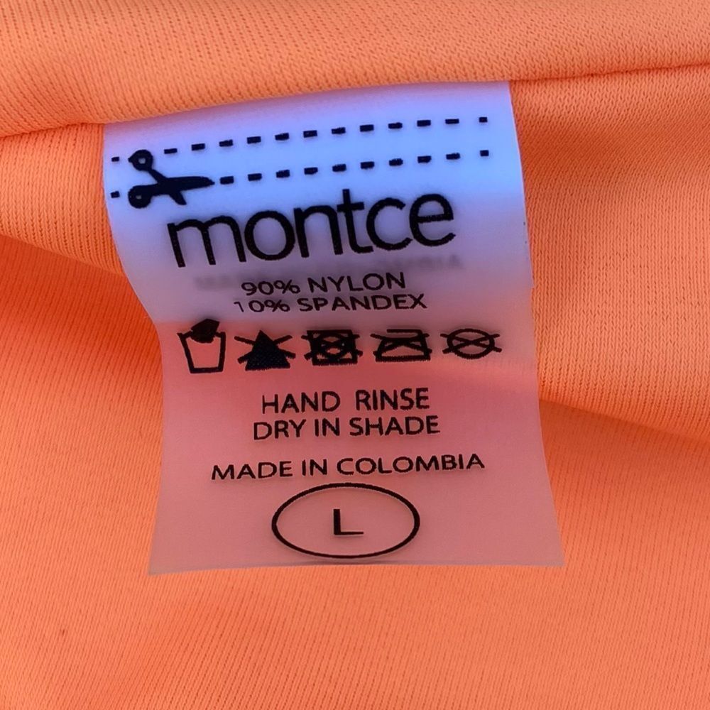 Montce Orange Ribbed V-Neck Bikini Top - Picture 7 of 7